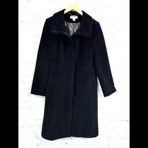 •|•PRESTON & YORK•| Angora + Wool Full Length Coat Black Size 8